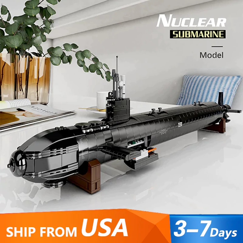 MOC F-C9821 Nuclear Submarine Custom LEGO Model