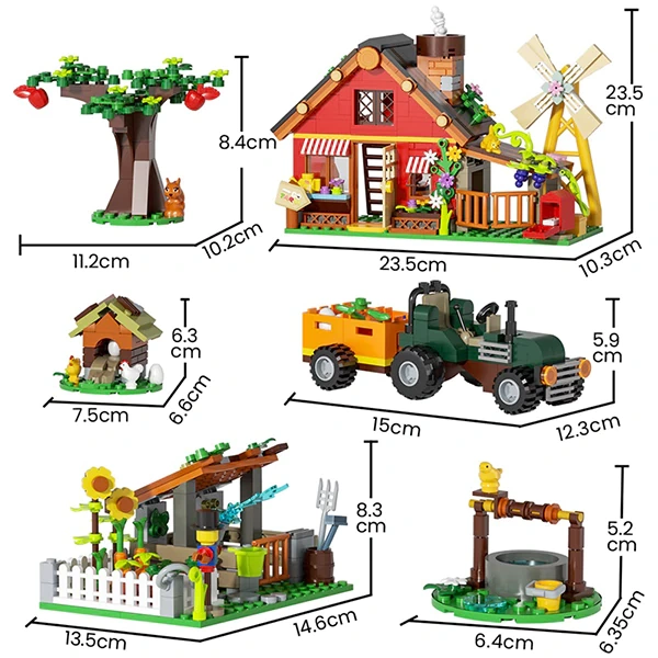 GoBricks MOC F-A0637 Farm