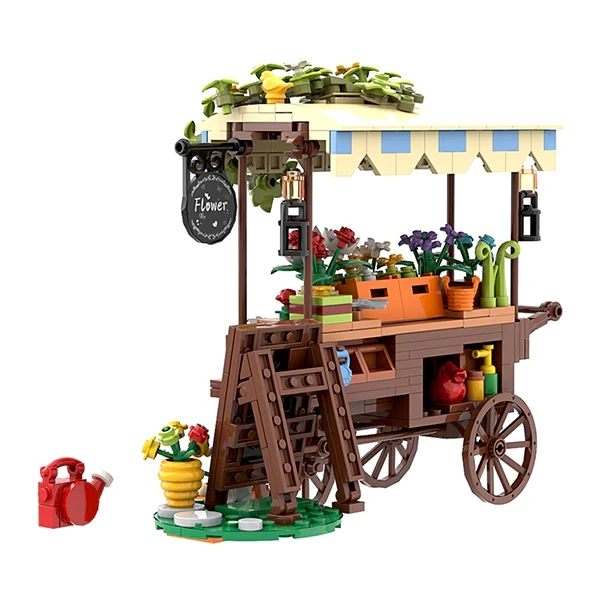 GoBricks MOC F-A0620 Fantasy Flower Car