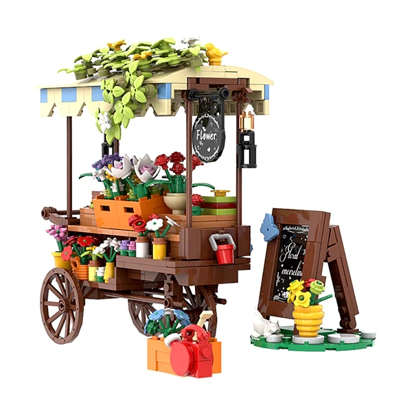 GoBricks MOC F-A0620 Fantasy Flower Car