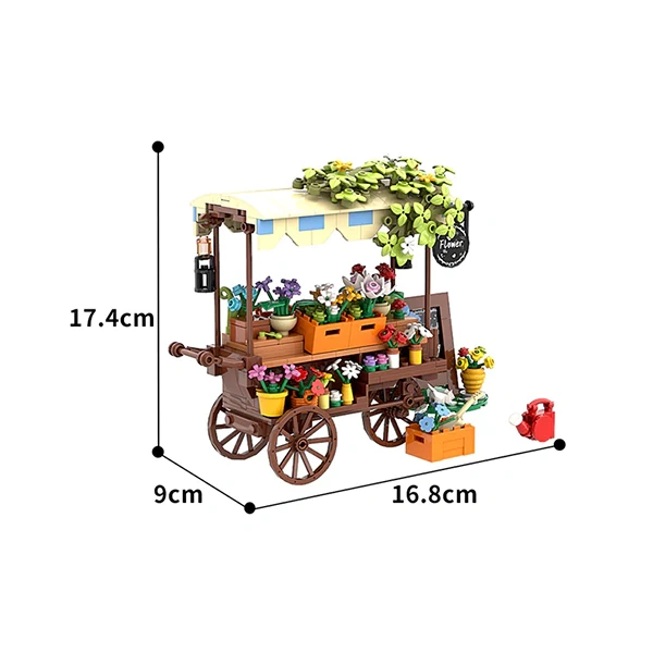 GoBricks MOC F-A0620 Fantasy Flower Car