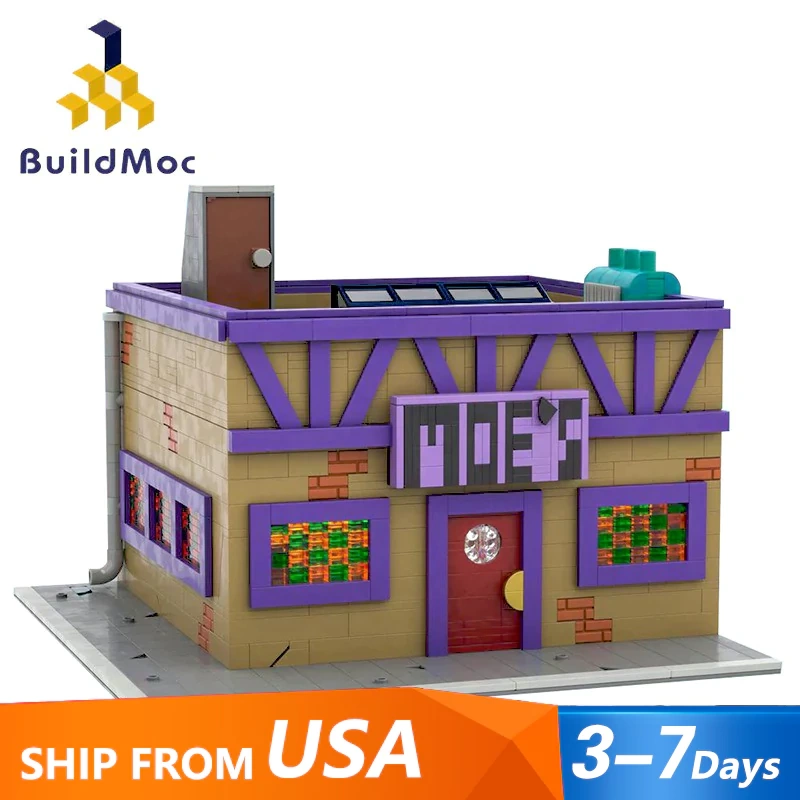 MOC 152941 The Simpsons Moe's Tavern US Warehouse Express Custom