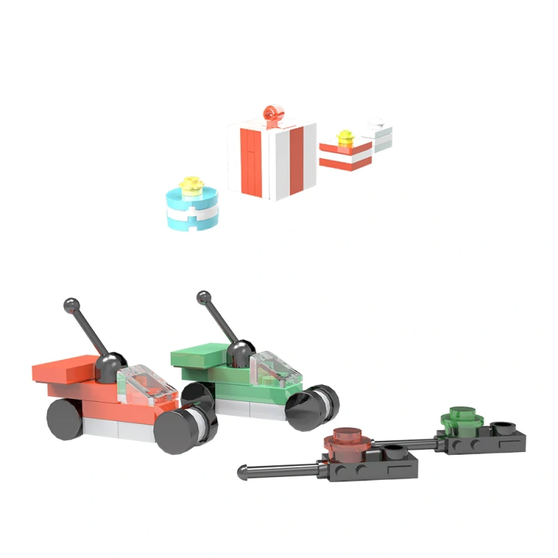 GoBricks MOC F-A0663 Christmas 24 Small Pieces Amusement Park Countdown Calendar