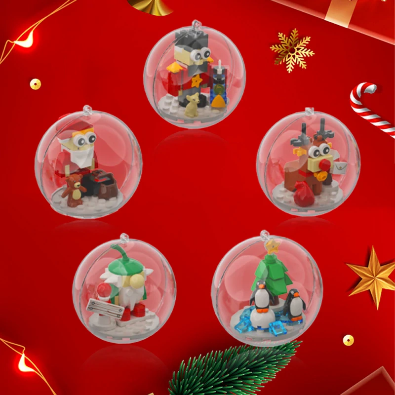 GoBricks MOC F-A0659 Christmas Crystal Ball Ornament
