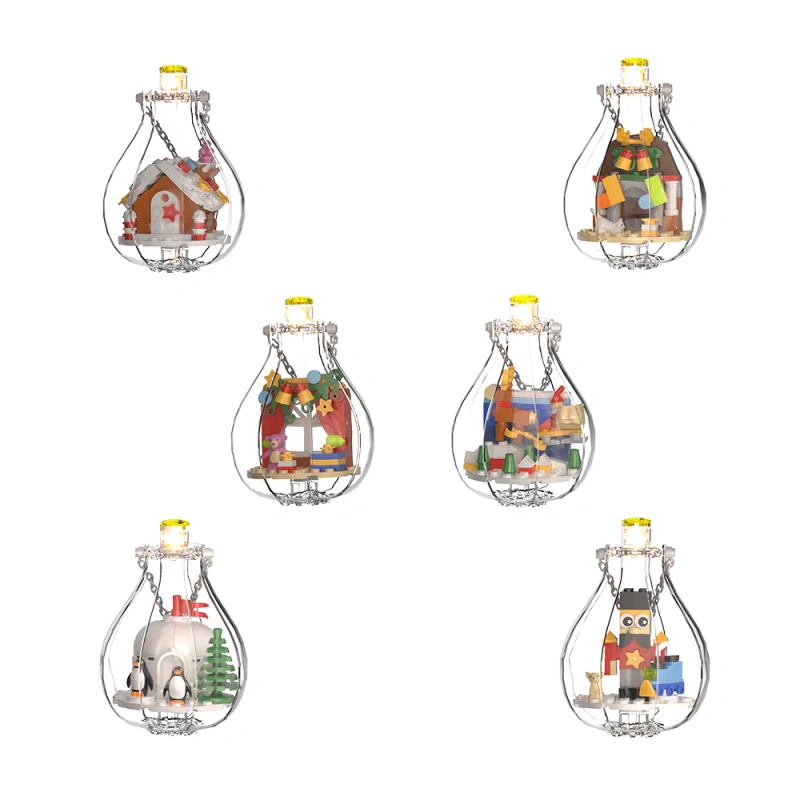 GoBricks MOC F-A0654 Christmas Light Bulbs