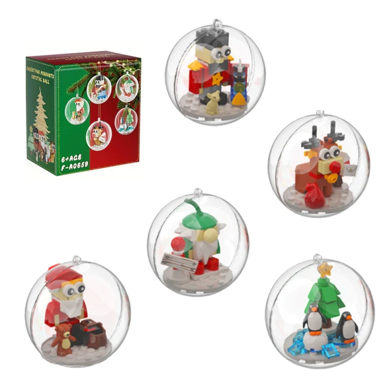 GoBricks MOC F-A0659 Christmas Crystal Ball Ornament