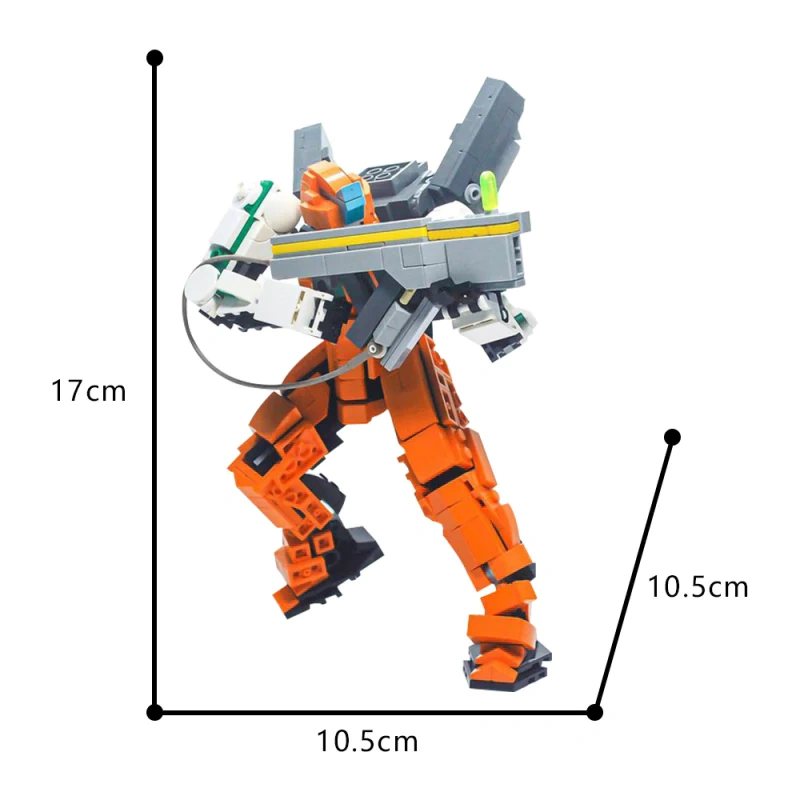 GoBricks MOC 185820 Orange Sentinel Mech