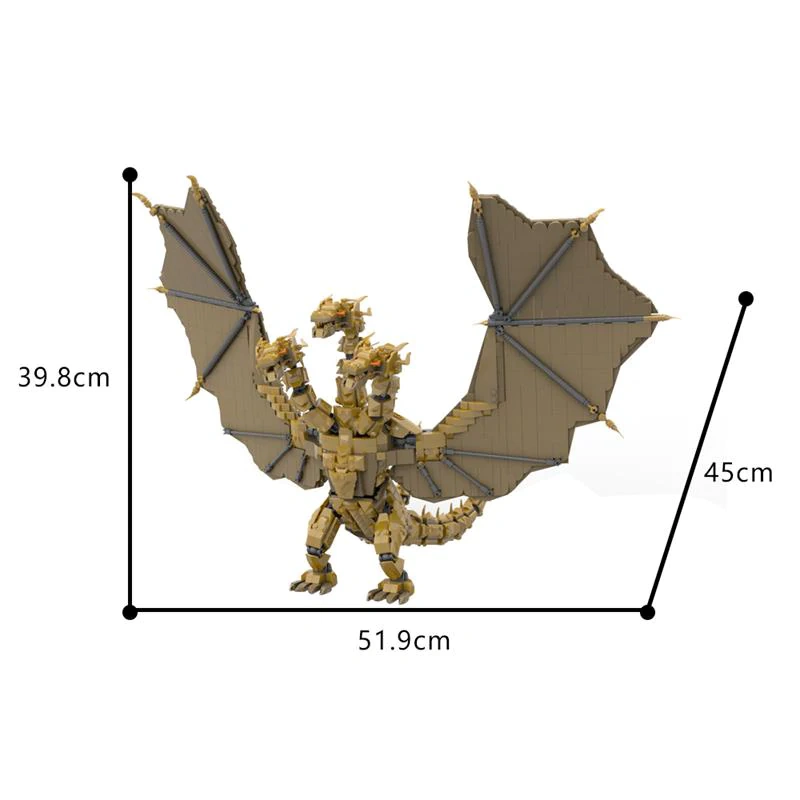 GoBricks MOC 188706 King Ghidorah