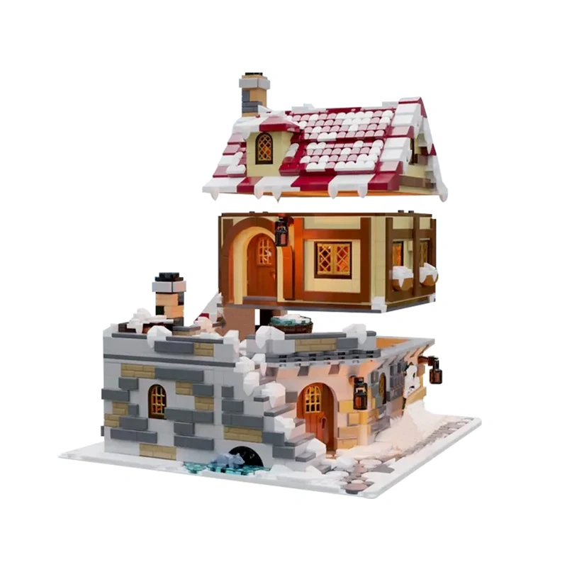 GoBricks MOC 187924 The Tavern Under The Snow