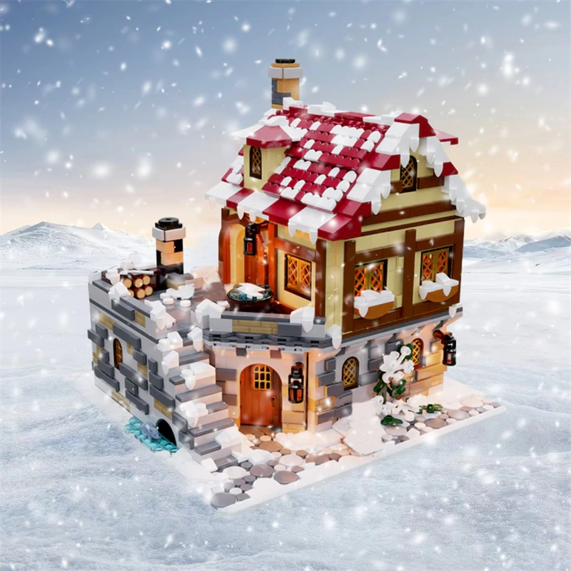 GoBricks MOC 187924 The Tavern Under The Snow