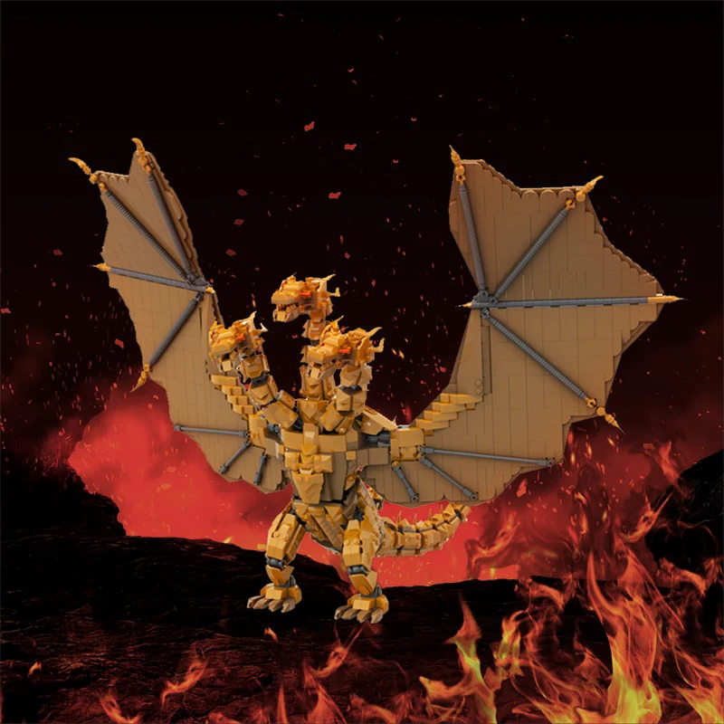 GoBricks MOC 188706 King Ghidorah