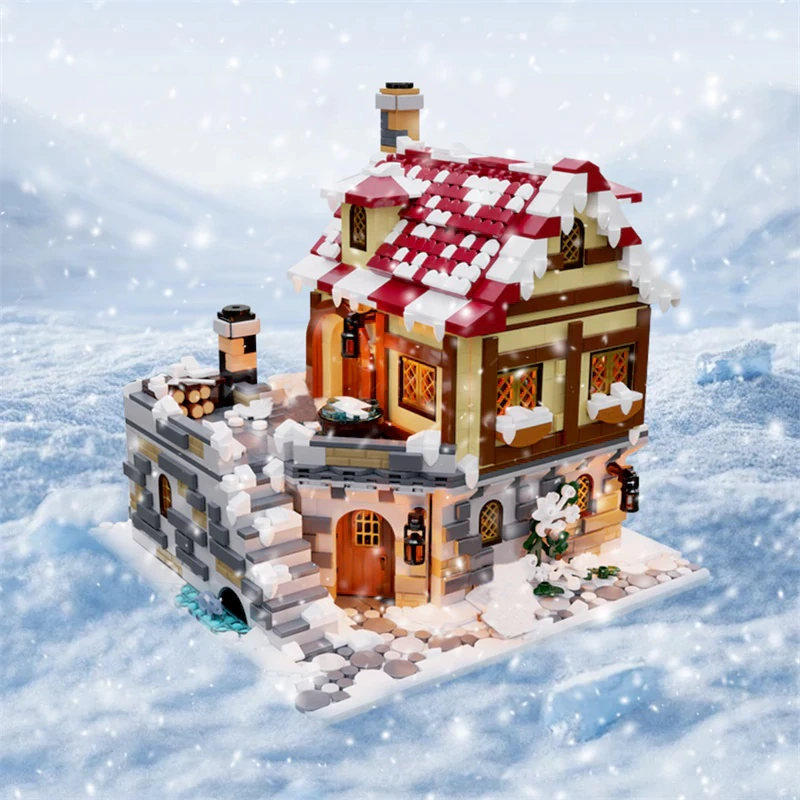 GoBricks MOC 187924 The Tavern Under The Snow
