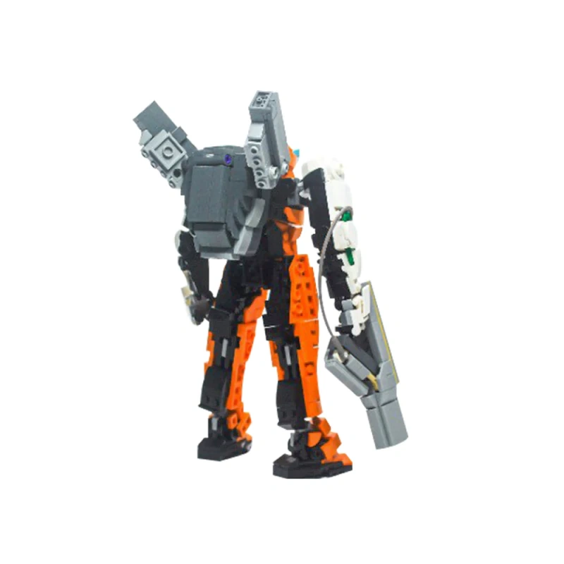 GoBricks MOC 185820 Orange Sentinel Mech