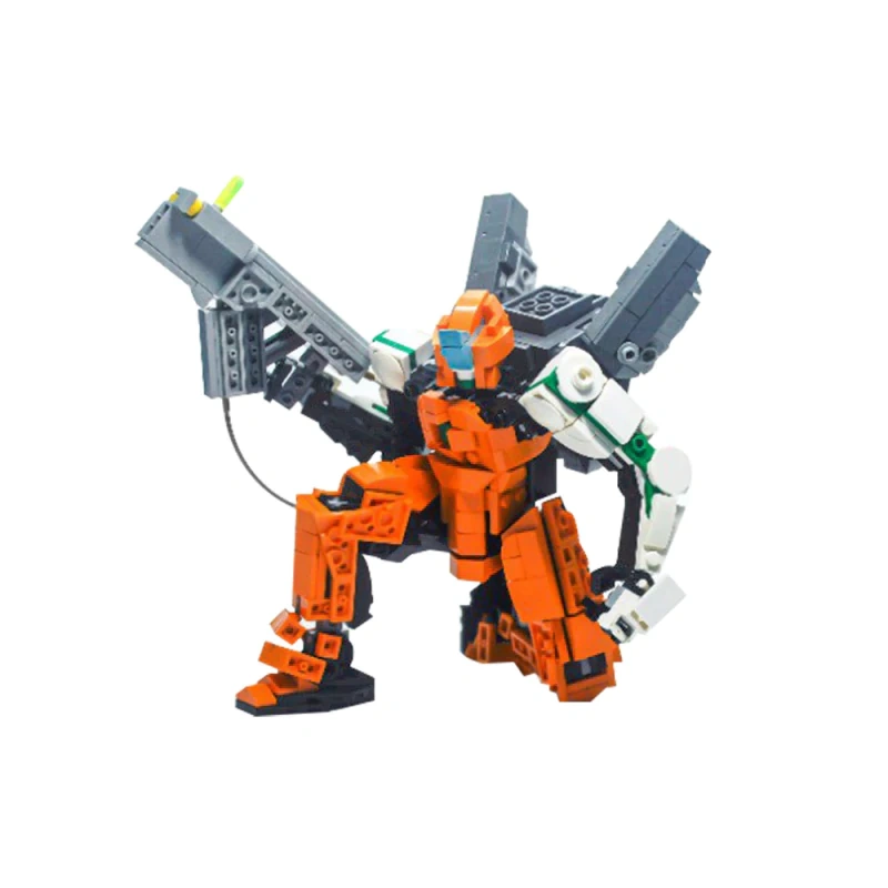 GoBricks MOC 185820 Orange Sentinel Mech
