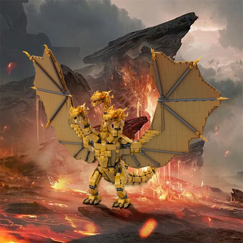 GoBricks MOC 188706 King Ghidorah