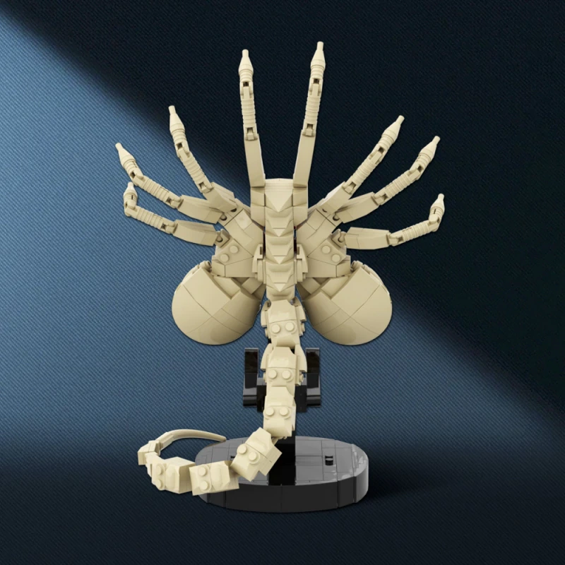 GoBricks MOC A1582 Xenomorph Alien Facehugger