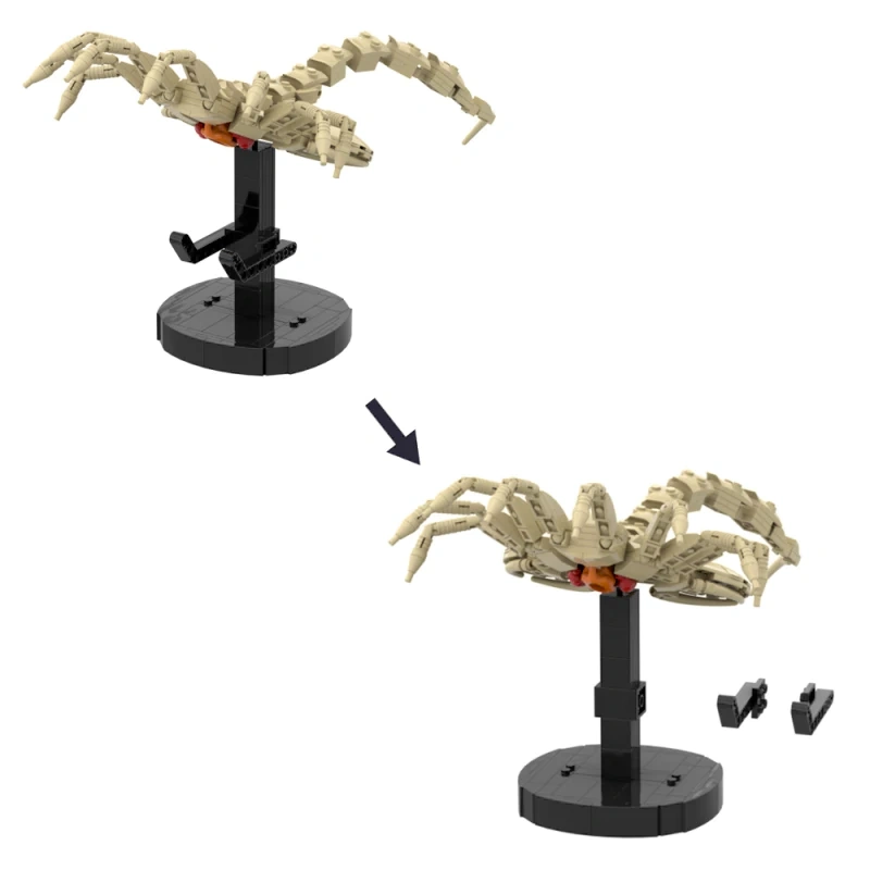 GoBricks MOC A1582 Xenomorph Alien Facehugger