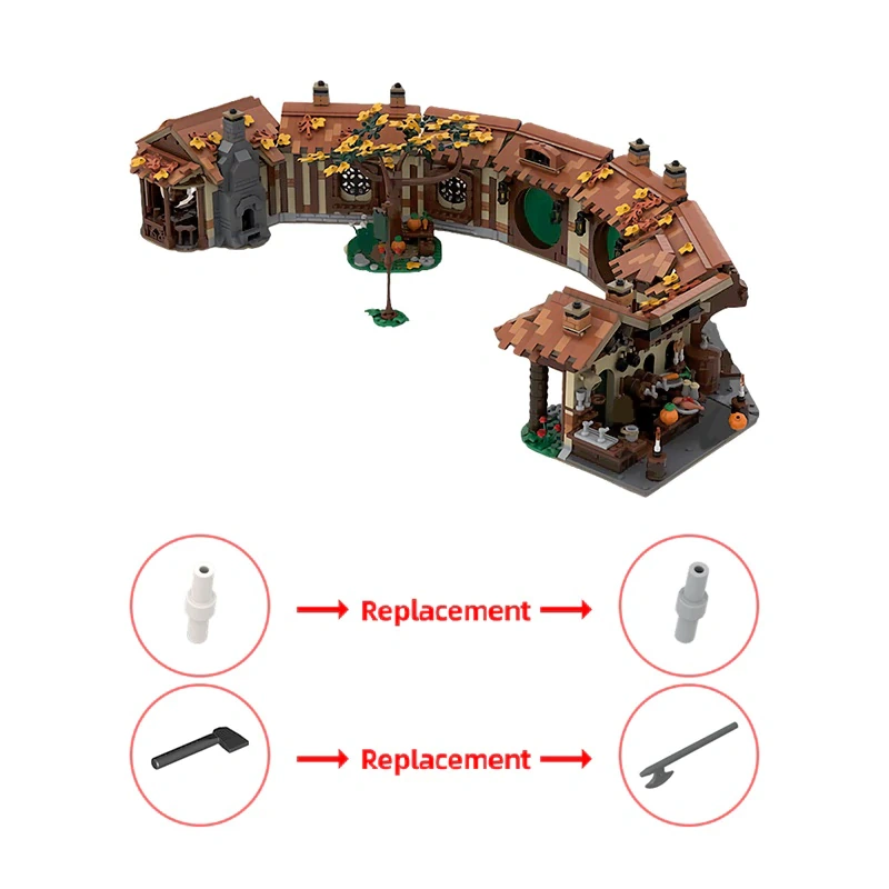 GoBricks MOC 172200 The Green Dragon Inn