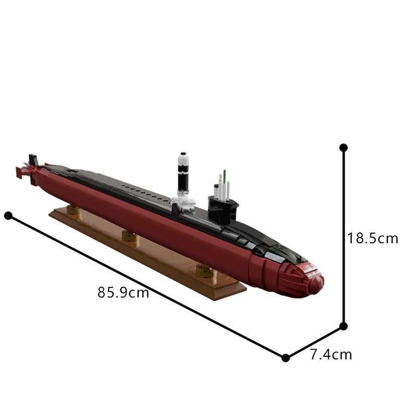 GoBricks MOC 187058 Ohio Class Submarine