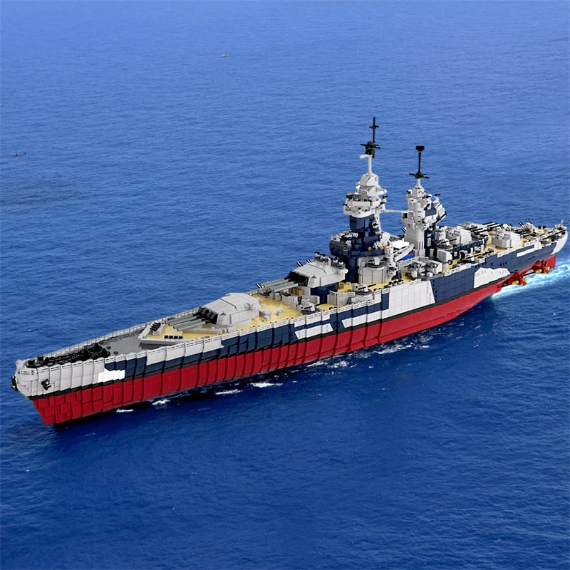 GoBricks MOC 163300 French Battleship Richelieu