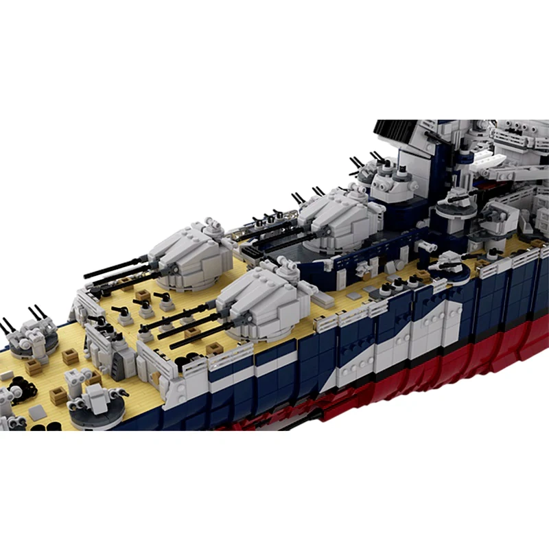 GoBricks MOC 163300 French Battleship Richelieu