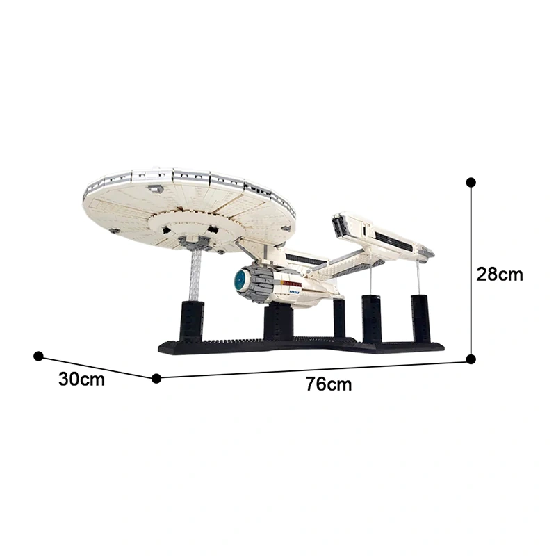 GoBricks MOC A1321 Star Trek USS Enterprise