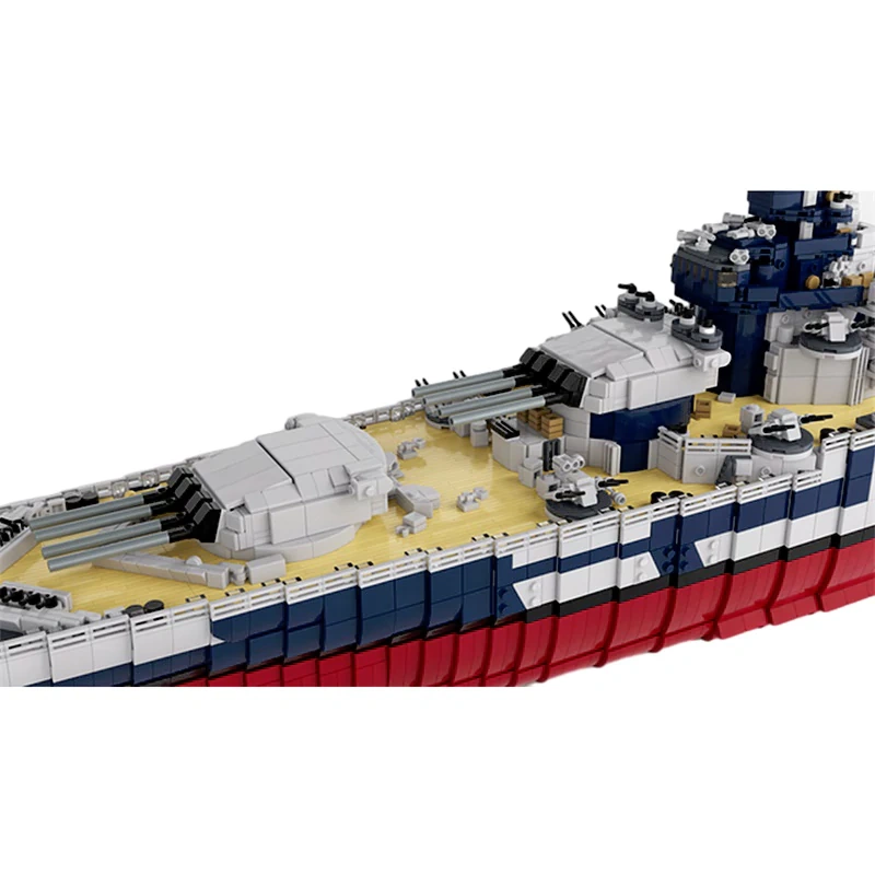 GoBricks MOC 163300 French Battleship Richelieu