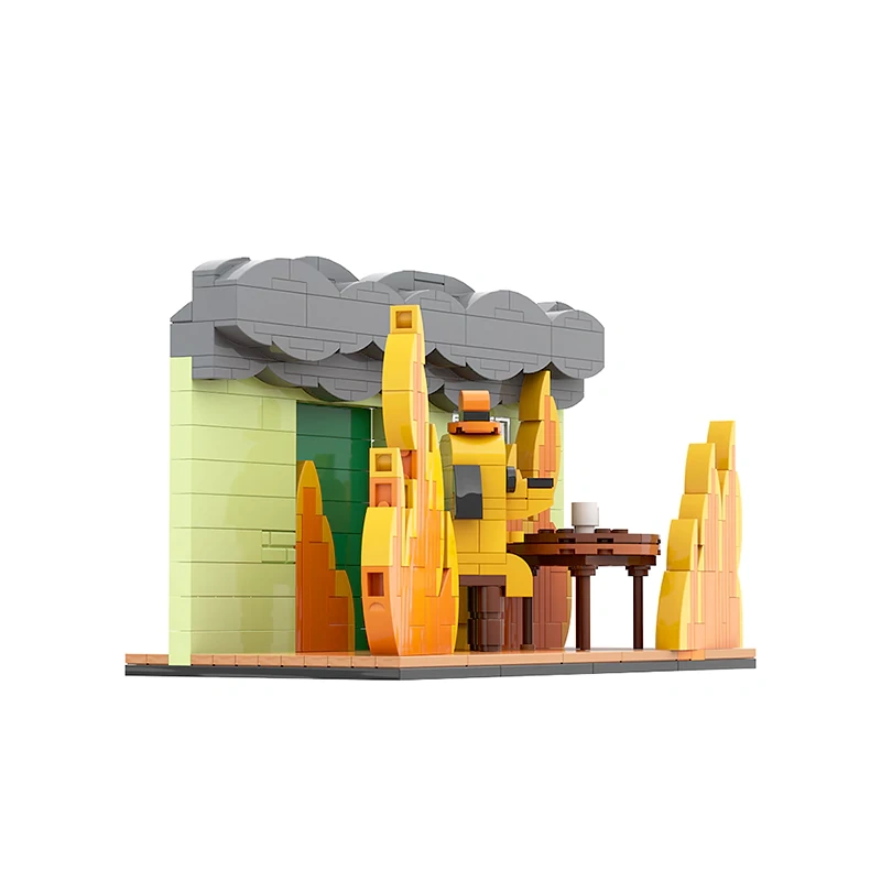 GoBricks MOC This Is Fine Dog