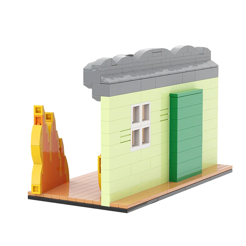 GoBricks MOC This Is Fine Dog