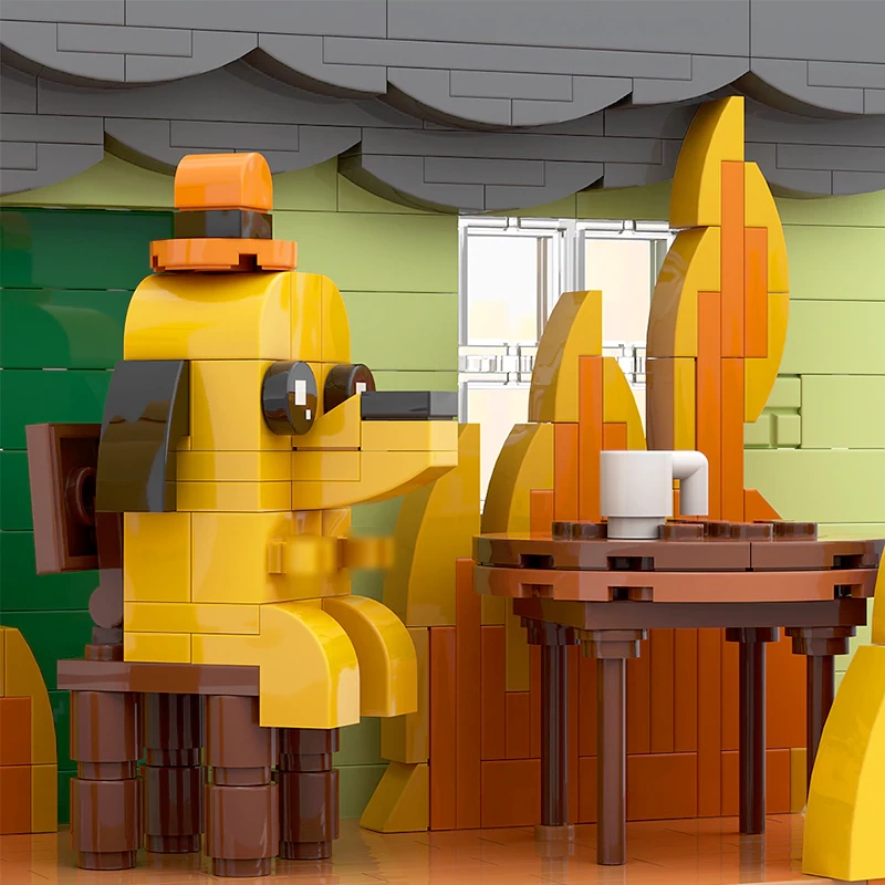 GoBricks MOC This Is Fine Dog