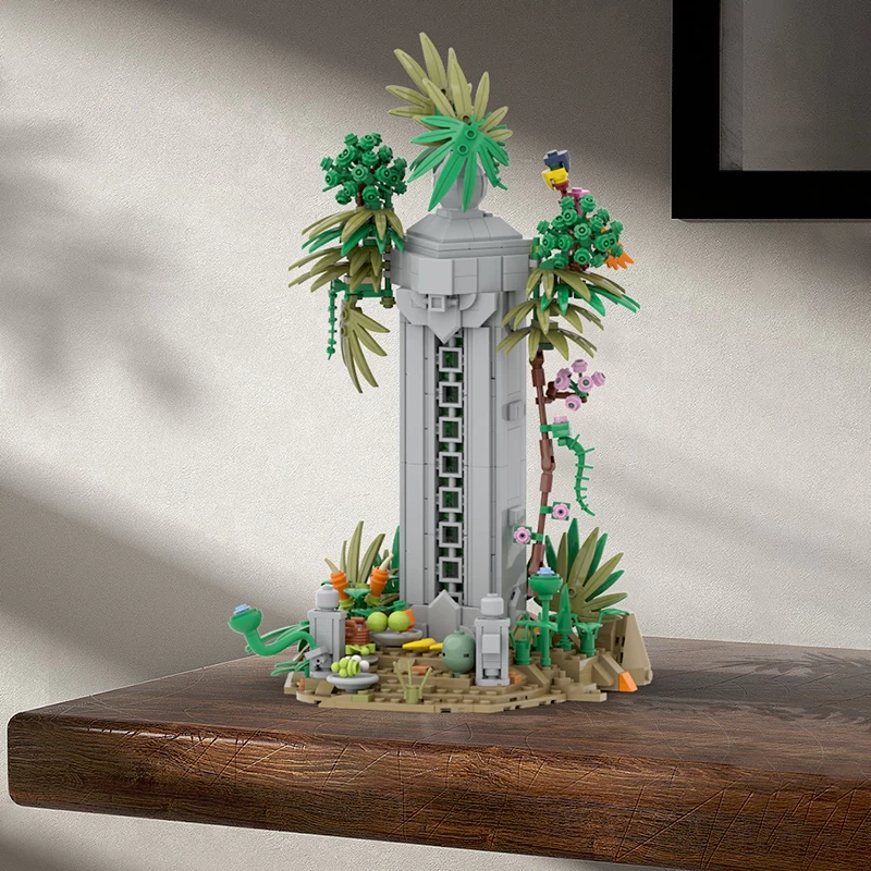 MOC C10212 Fairy Tale Scene Flower Plants Mushroom