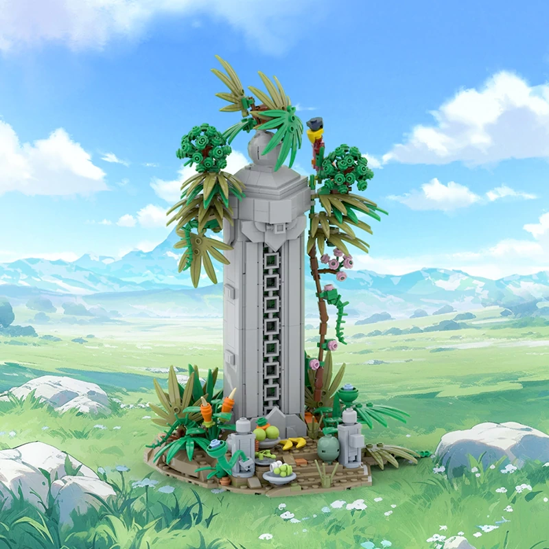 MOC C10212 Fairy Tale Scene Flower Plants Mushroom