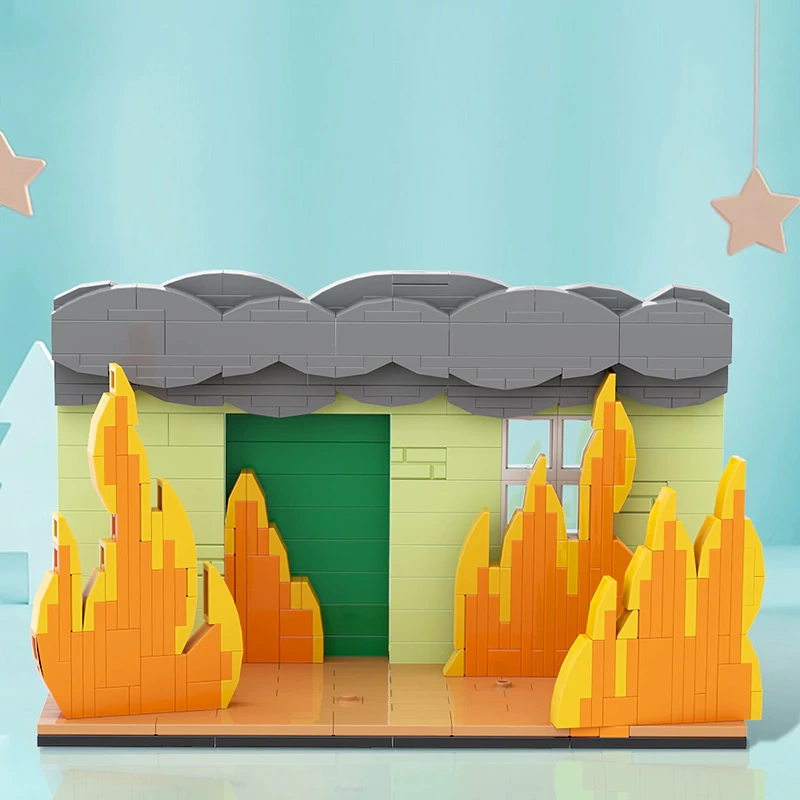 GoBricks MOC A0447 This Is Fine Dog