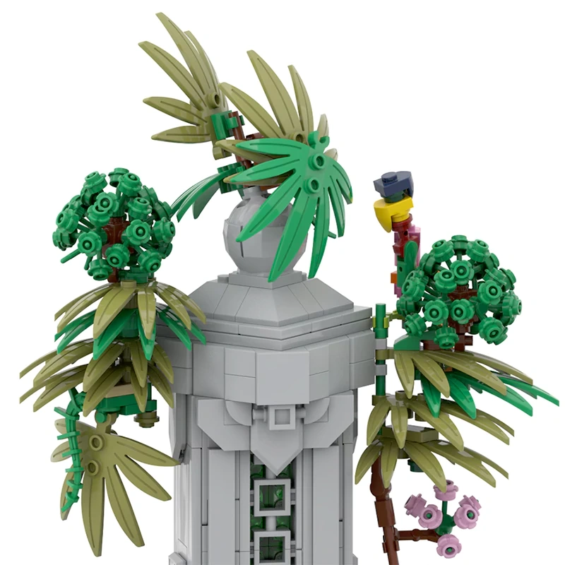 MOC C10212 Fairy Tale Scene Flower Plants Mushroom