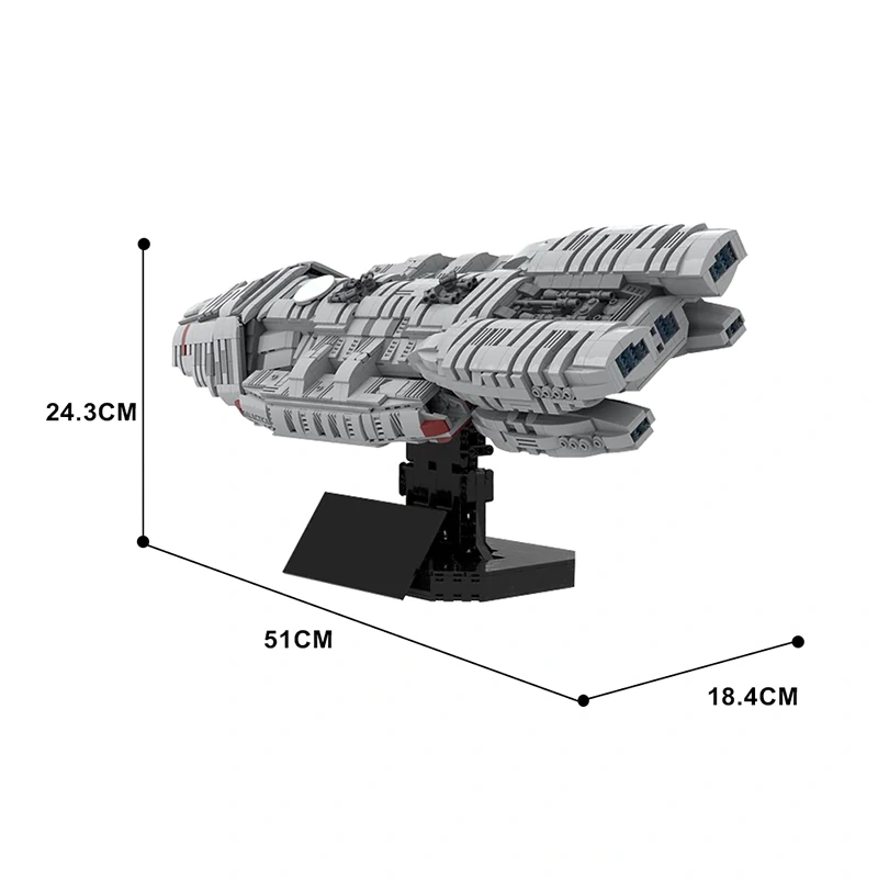 GoBricks MOC 57856 Battlestar Galactica UCS Scale