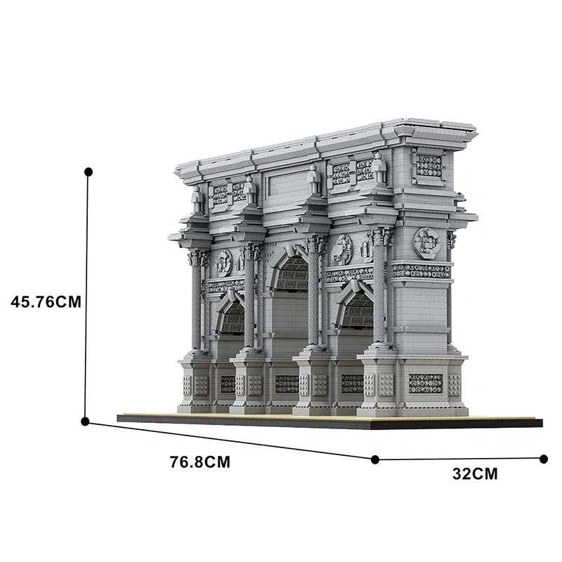 GoBricks MOC A0897 Arc de Triomphe