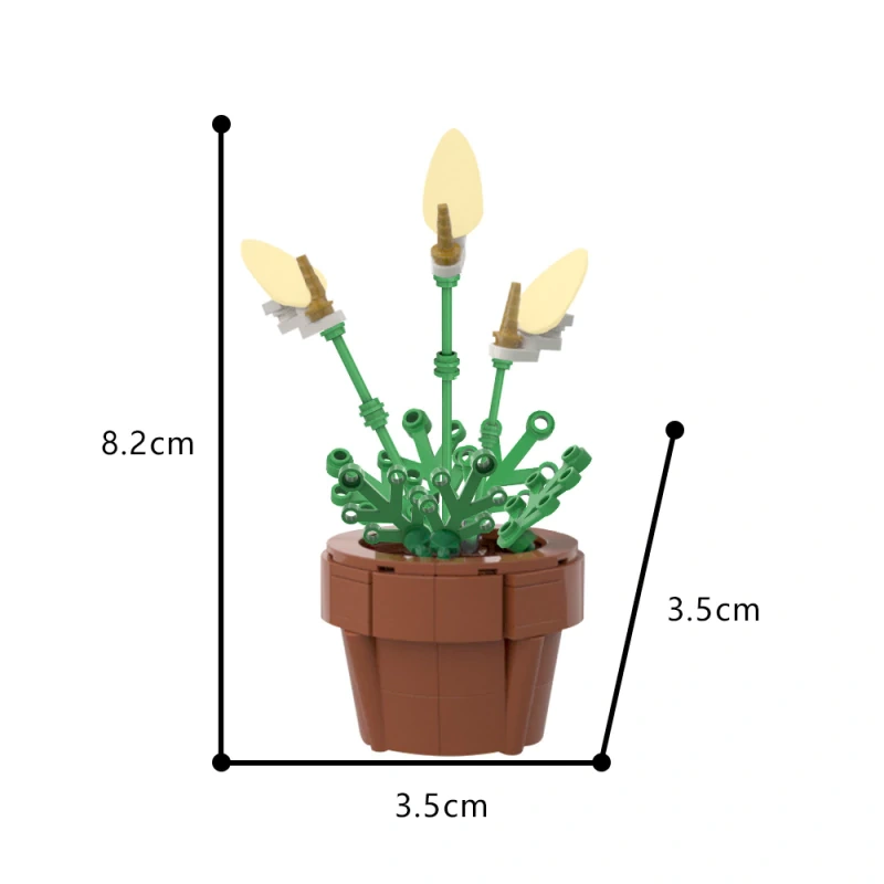 GoBricks MOC 177947 Peace Lily
