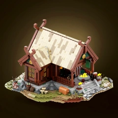 GoBricks MOC 138540 The Lord Of The Rings Rohan Blacksmith`s House