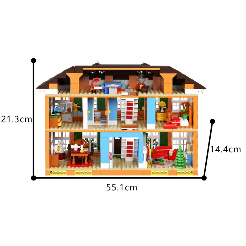 GoBricks MOC F-A0673 Home Alone Kevin's House
