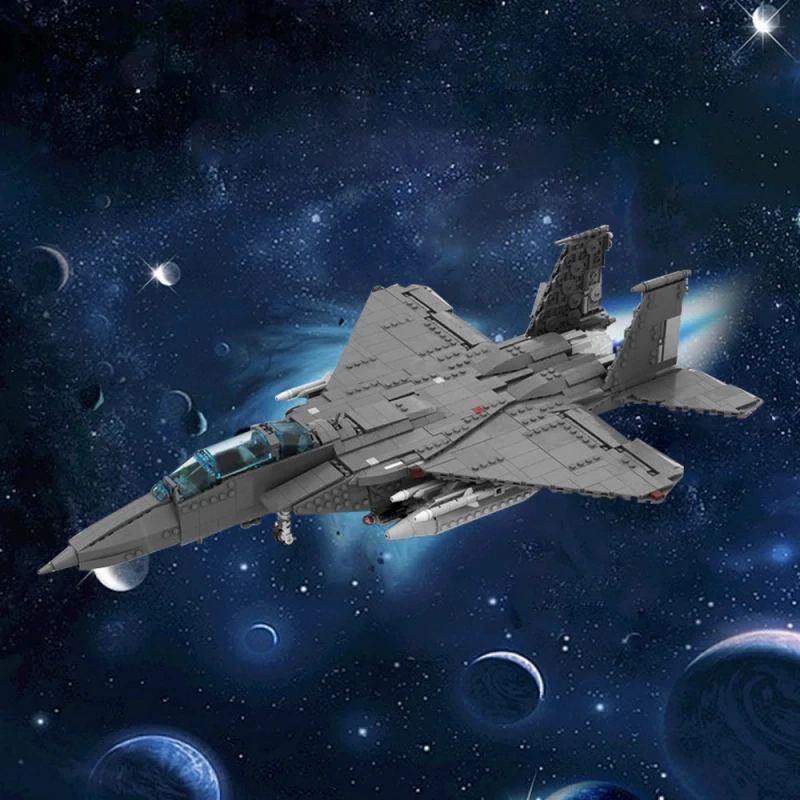GoBricks MOC 184160 F-15 E Strike Eagle 1:34 Scale V2