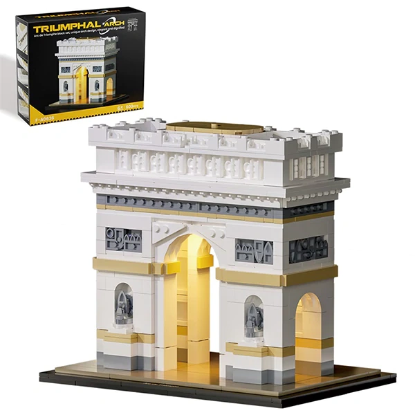 [Pre-Sale] [Boxed] GoBricks MOC F-A0636 Arc de Triomphe Europe Warehouse Express