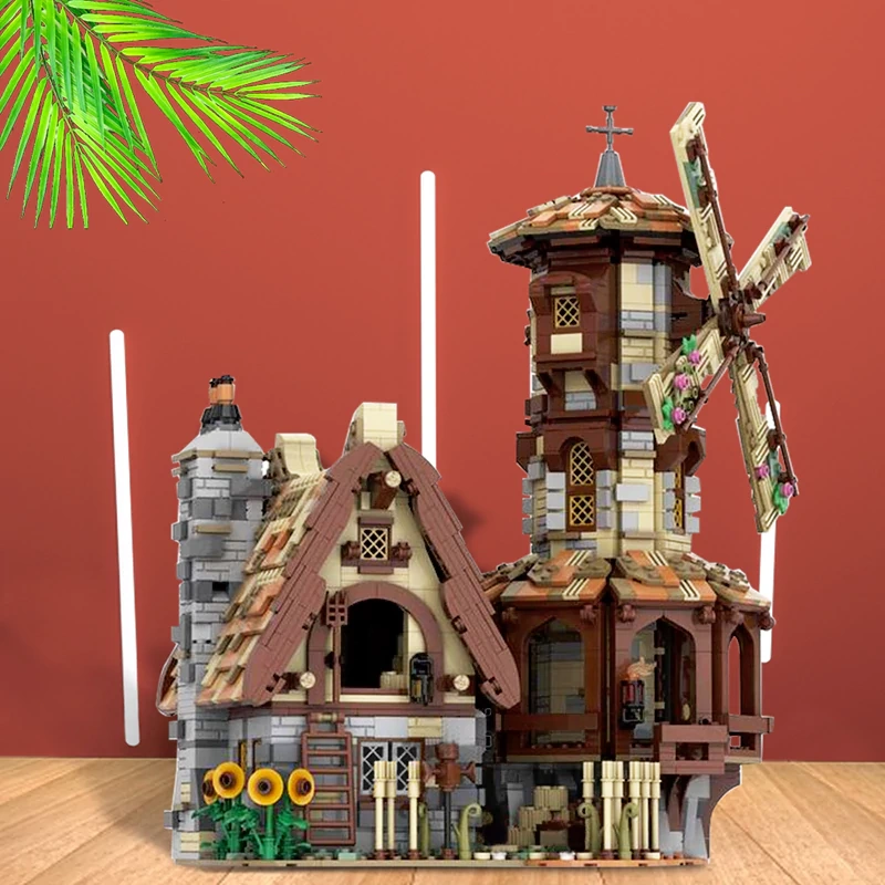 GoBricks MOC 138190 Medieval Windmill