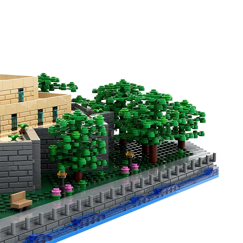 GoBricks MOC 49317?Statue Of Liberty Base Add-on Base For Statue Of Liberty 21042