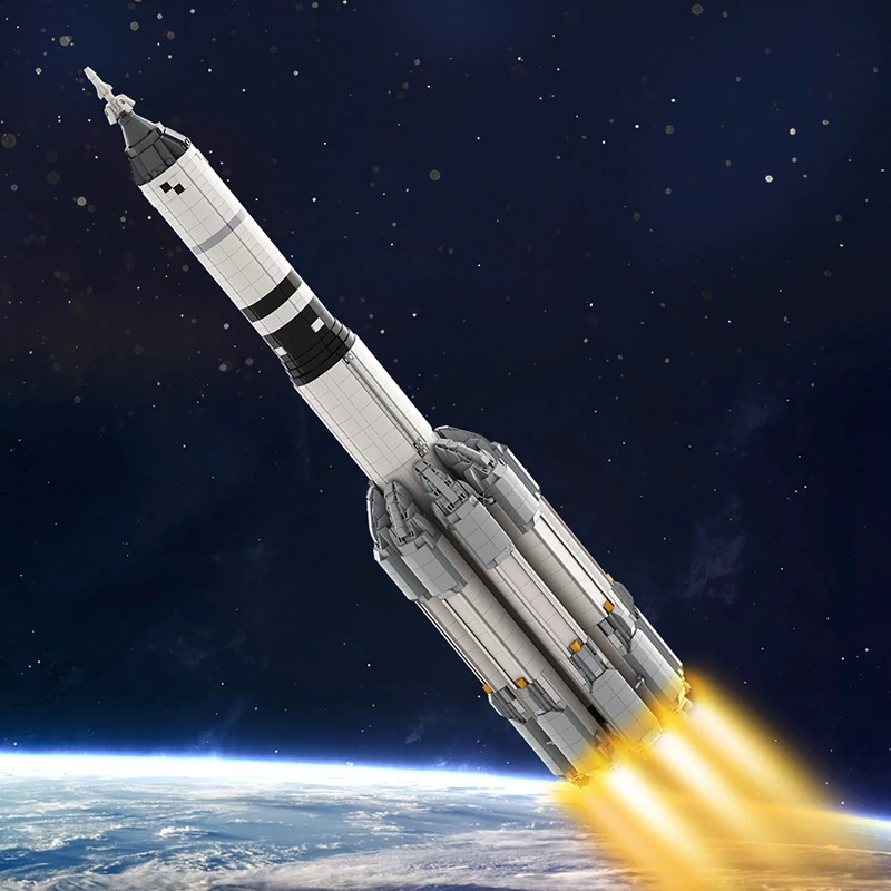 GoBricks MOC 124620 1:110 Vulkan Rocket