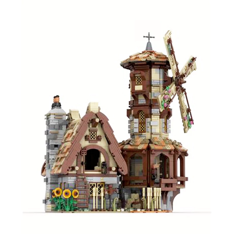GoBricks MOC 138190 Medieval Windmill