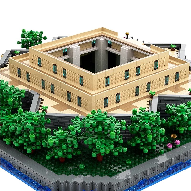 GoBricks MOC 49317 Statue Of Liberty Base Addon Base For Statue Of