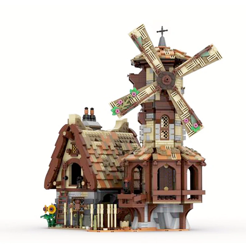 GoBricks MOC 138190 Medieval Windmill