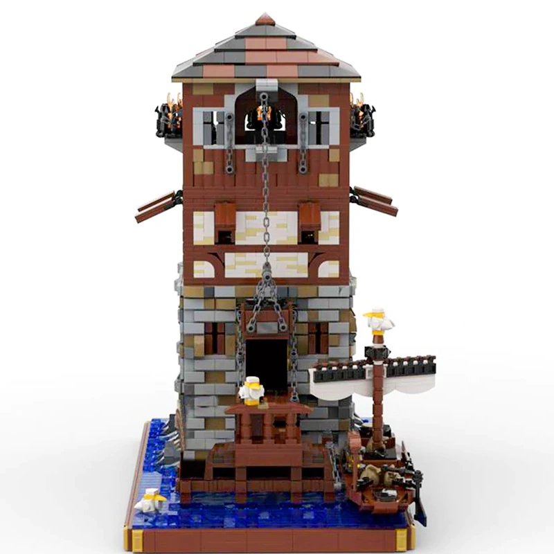 GoBricks MOC 126224 Medieval Lighthouse by dariusdrum Rebrickable