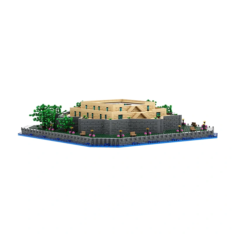 GoBricks MOC 49317?Statue Of Liberty Base Add-on Base For Statue Of Liberty 21042