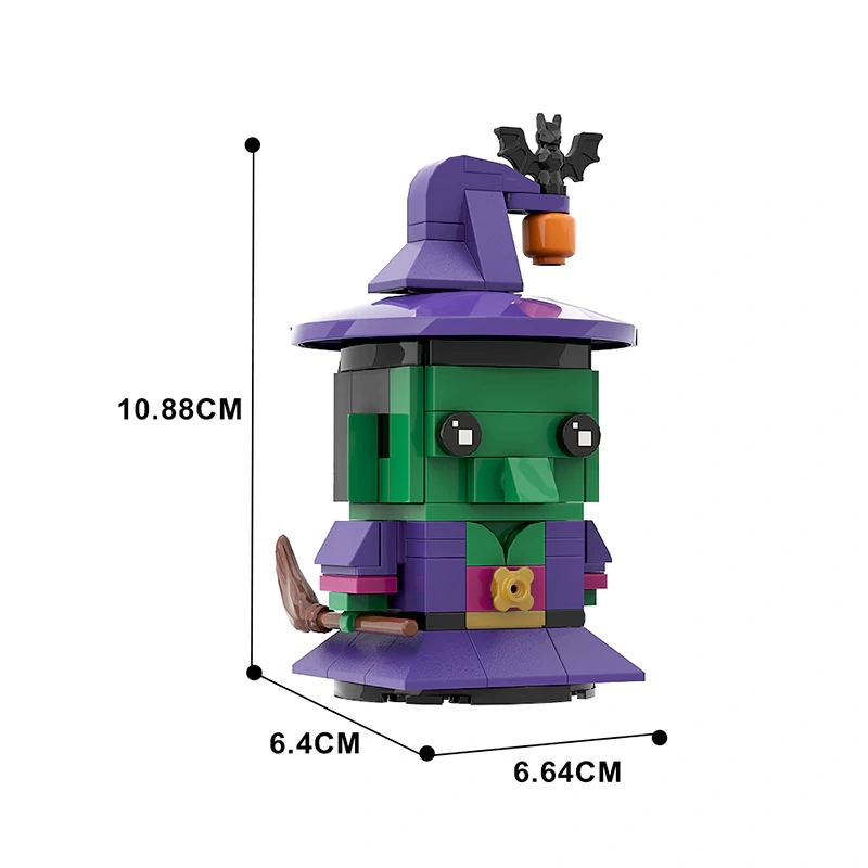 GoBricks MOC F-A0606 Halloween BrickHeadz